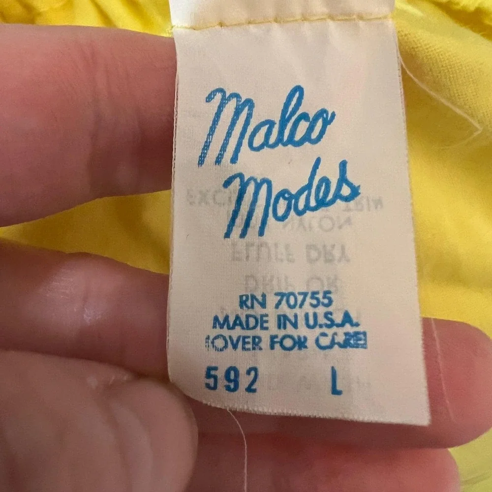 Vintage Malco Modes Yellow Nylon Petticoat Crinoline Rockabilly‎ Skirt Large